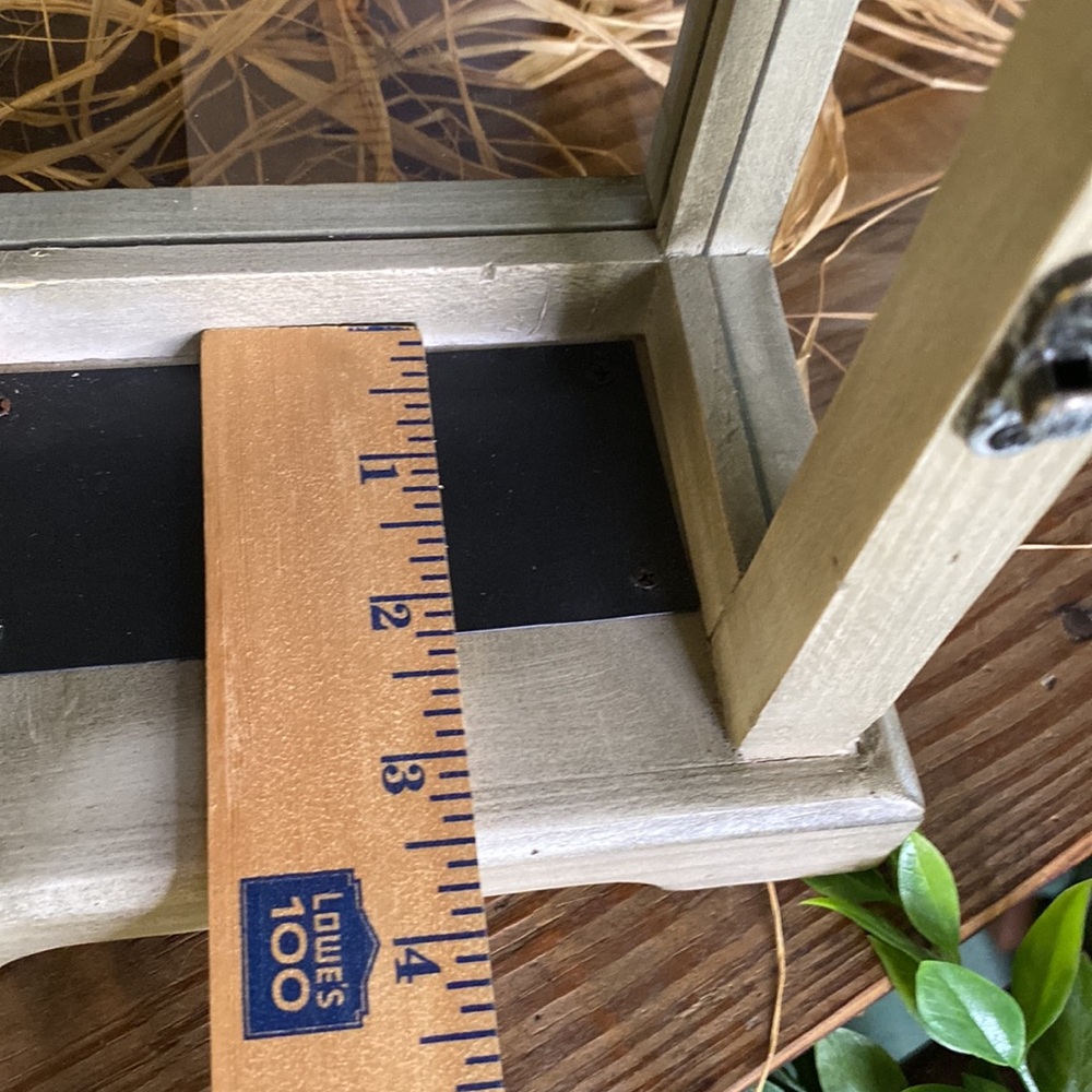 Williams Sonoma Wood and Metal Small Weathered Rustic Lantern - Picture 15 of 16